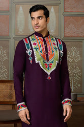 Purple Designer Kurta for Men
